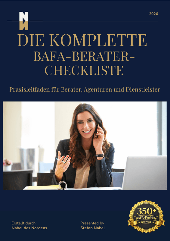 BAFA-Berater-Checkliste 2026 — Praxisleitfaden für Berater, Agenturen und Dienstleister